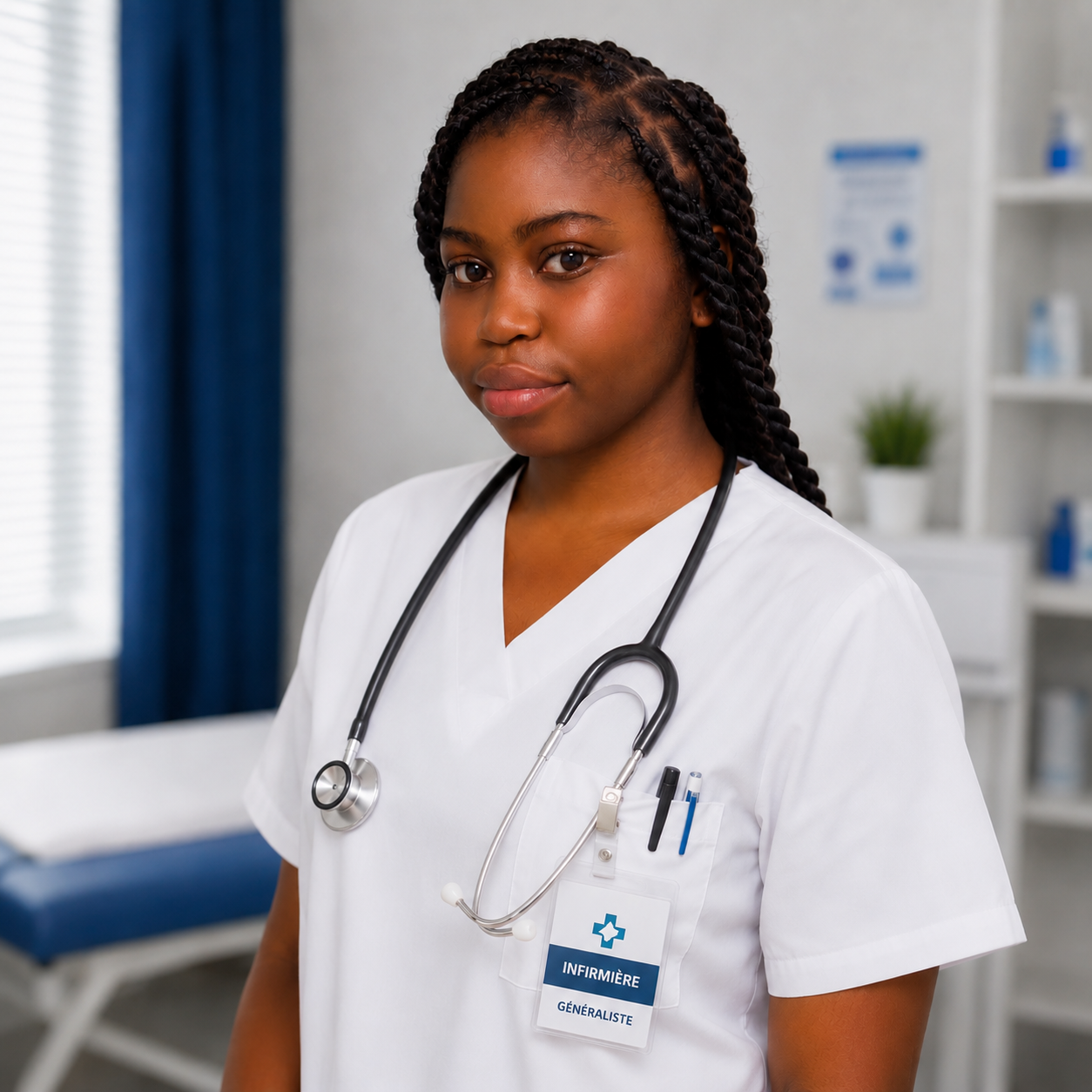 Catherine KITIK, infirmière fondatrice de KITIK Nova Care+, en tenue professionnelle